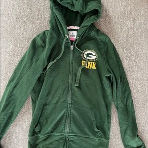 Victorias Secret Green Bay Packers Zip Up